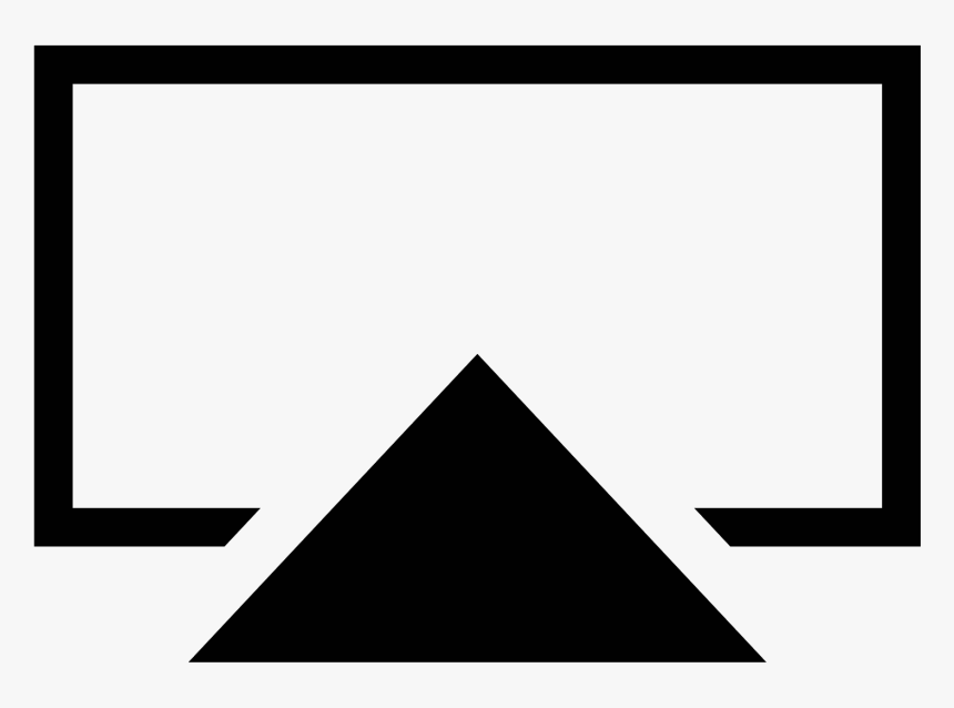 Air Play Icon - Triangle, HD Png Download