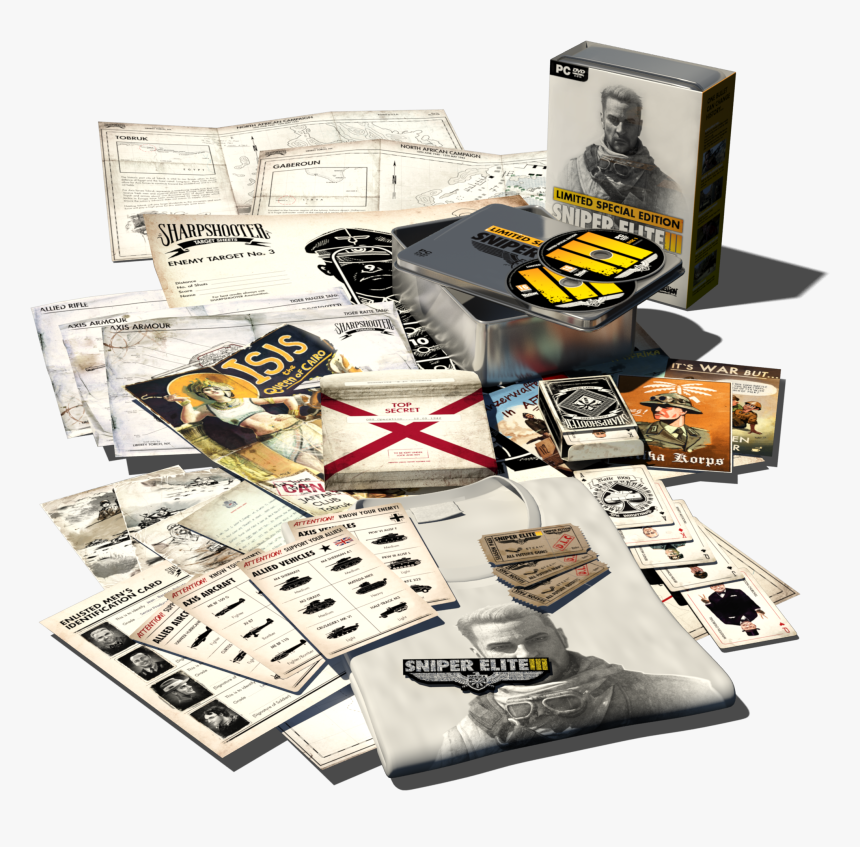 Transparent Sniper Elite 4 Logo Png - Sniper Elite 3 Collector's Edition, Png Download