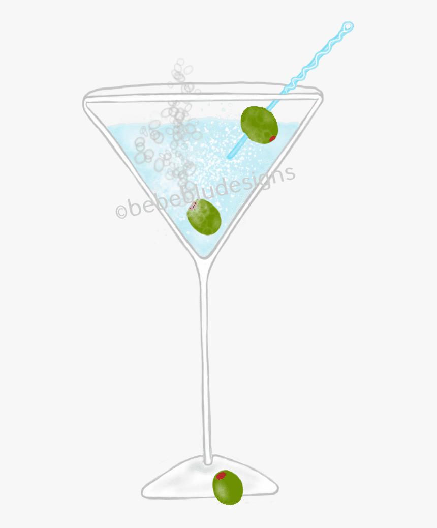 Martini With Olives - Classic Cocktail, HD Png Download