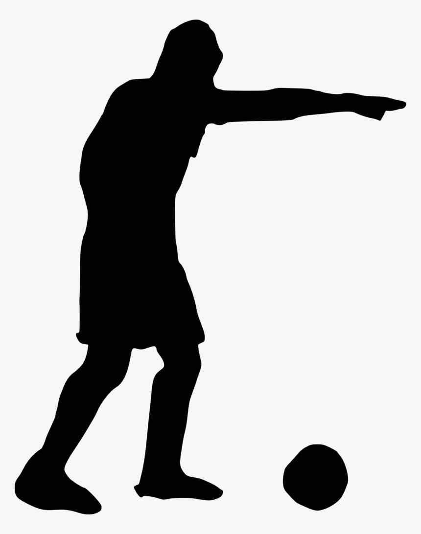 Football Player Silhouette - Illustration, HD Png Download