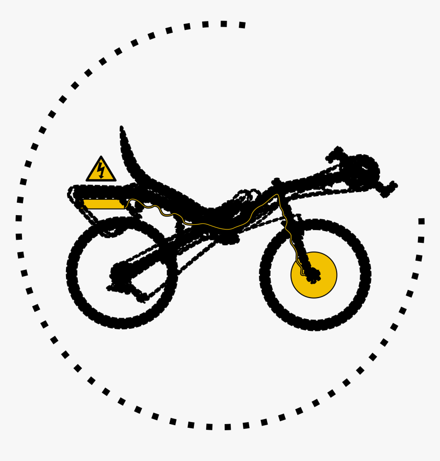 Modern Recumbent Electric Bike Silhouette Clip Arts - Message Of Self Pity, HD Png Download