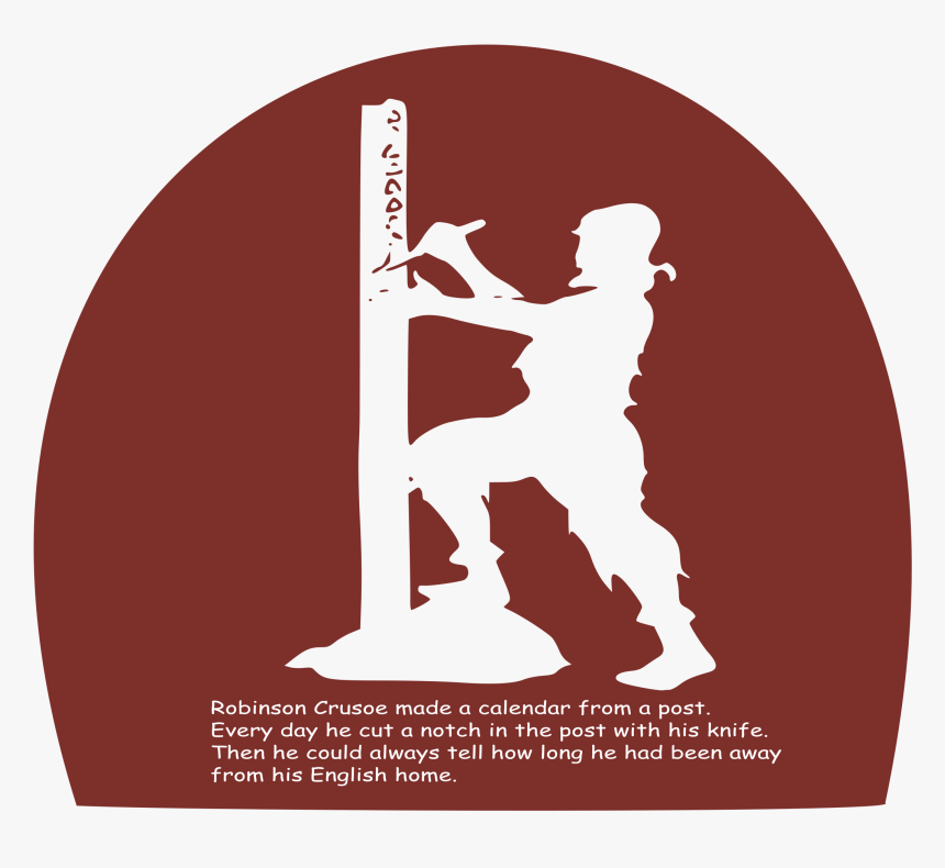 Robinson Crusoe Silhouette Clip Arts - Robinson Crusoe Silhouette, HD Png Download