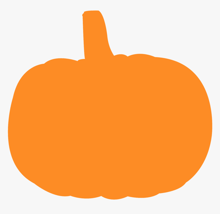 Orange Pumpkin Silhouette, HD Png Download