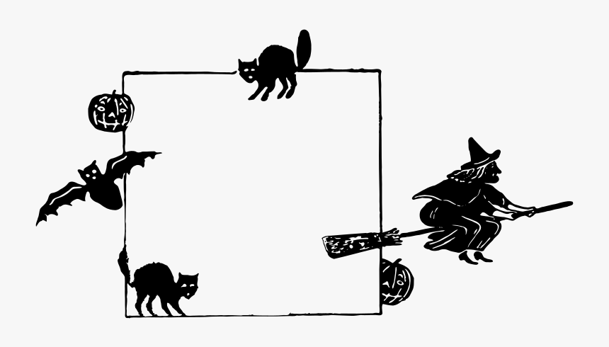 Halloween Frame - Clipart Picture Frame Halloween, HD Png Download