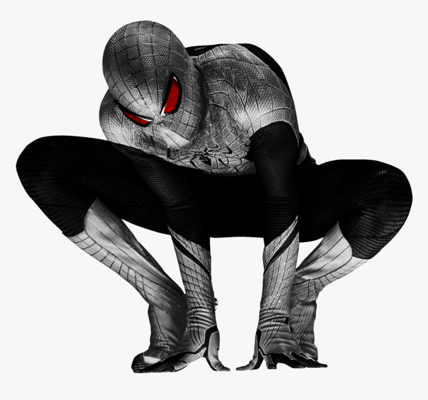 Download Spiderman Black - Spider Man Silver And Black, HD Png Download