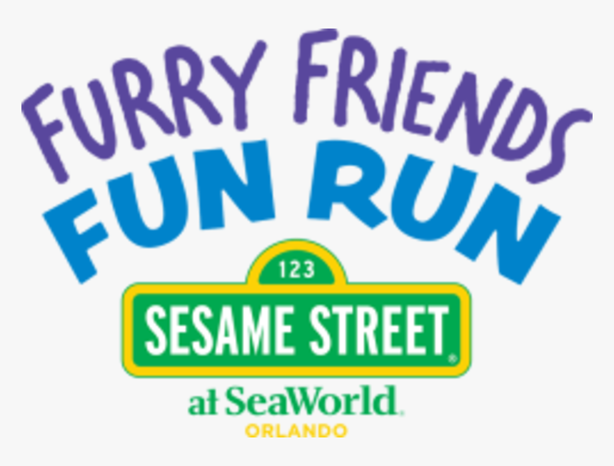 Furry Friends Fun Run At Sesame Street At Seaworld - Sesame Street Sign, HD Png Download