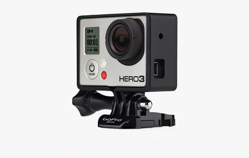 Gopro Action Camera Png Image - Mount Gopro 3, Transparent Png