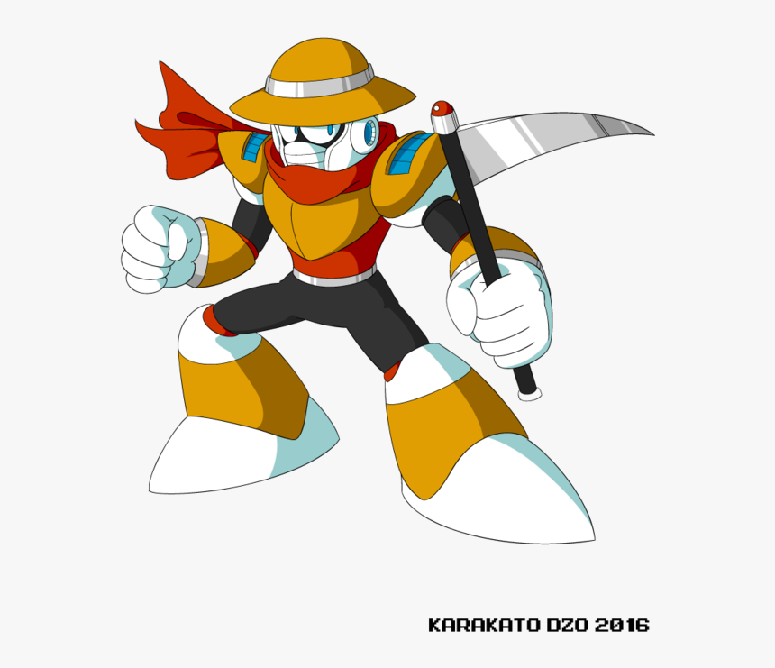 Scythe Man Mega Fd - Nuclear Man Mega Man, HD Png Download