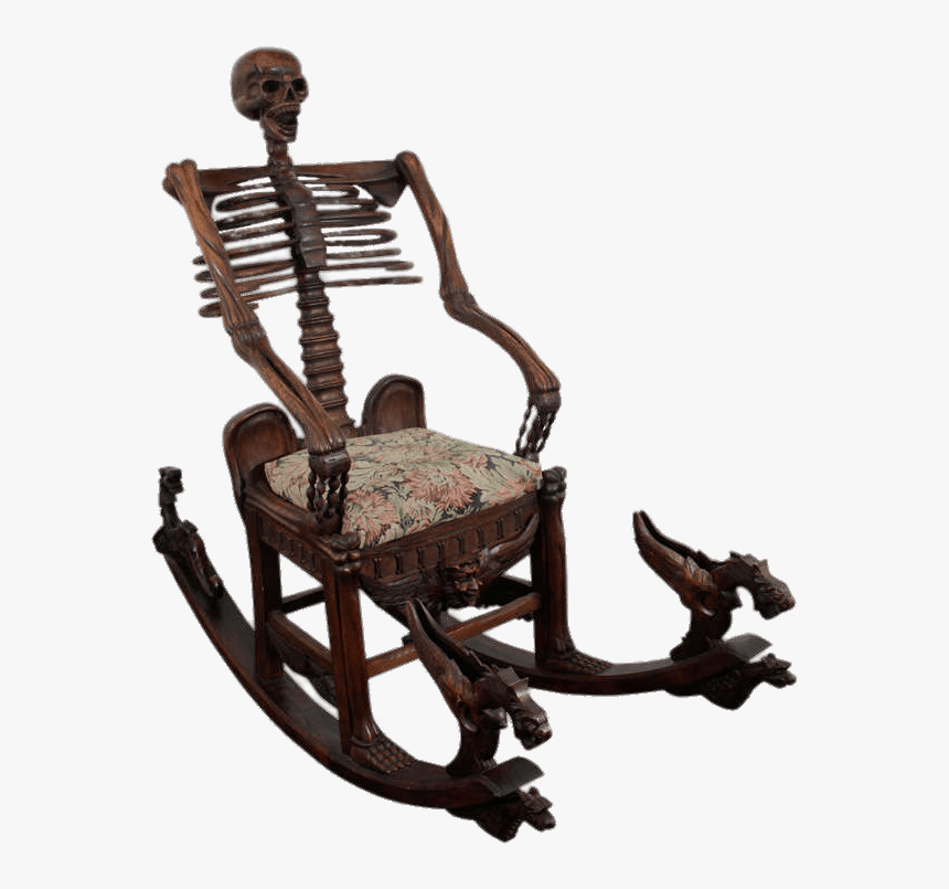 Skeletal Rocking Chair - Weird Looking Rocking Chairs, HD Png Download