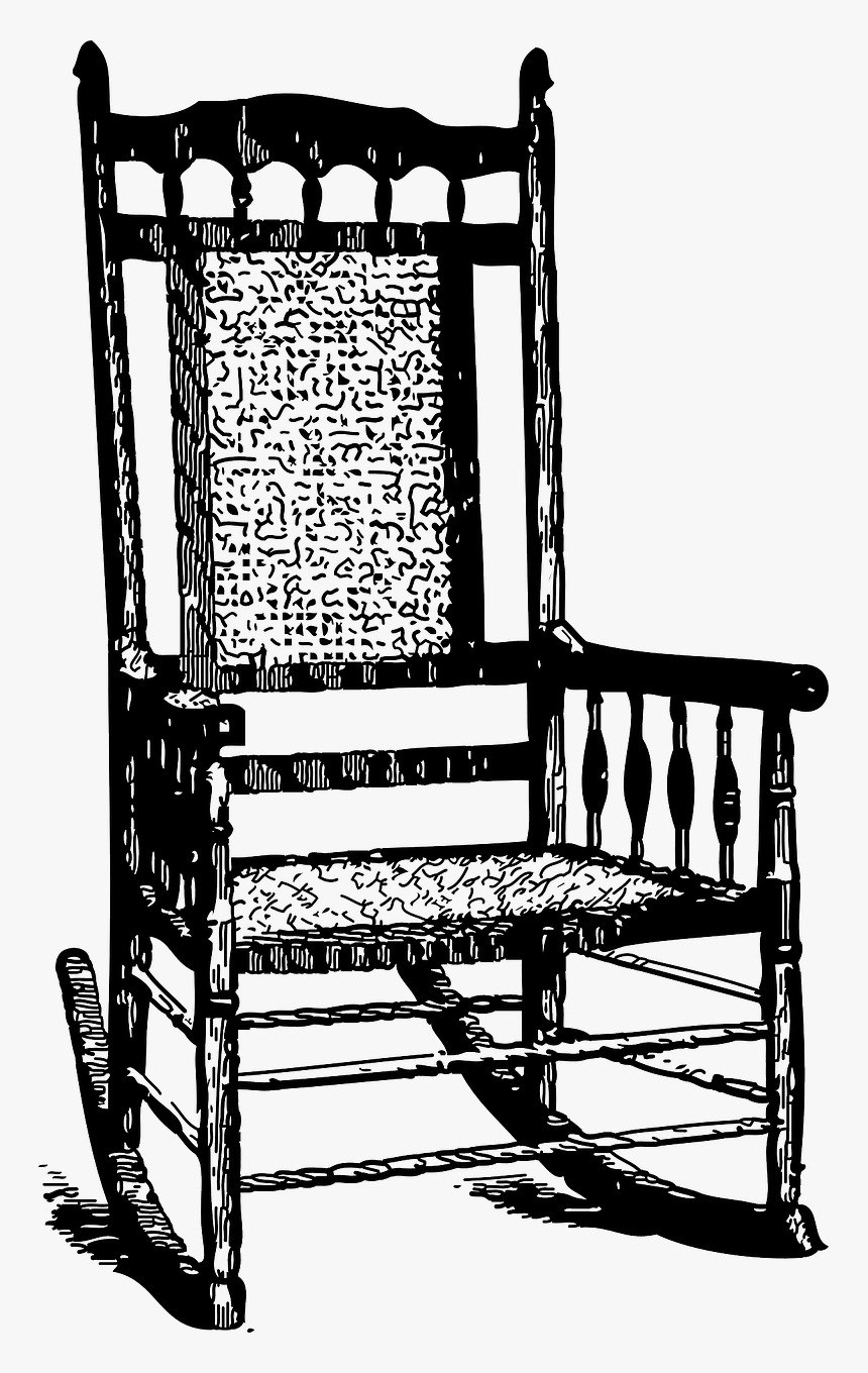 Rocking Chair Png Drawing, Transparent Png