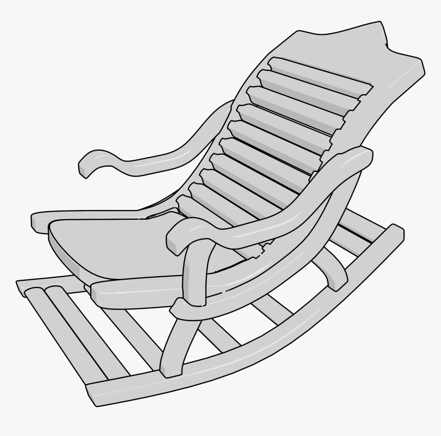 Old Rocking Chair Clipart Png - Rocking Chair, Transparent Png