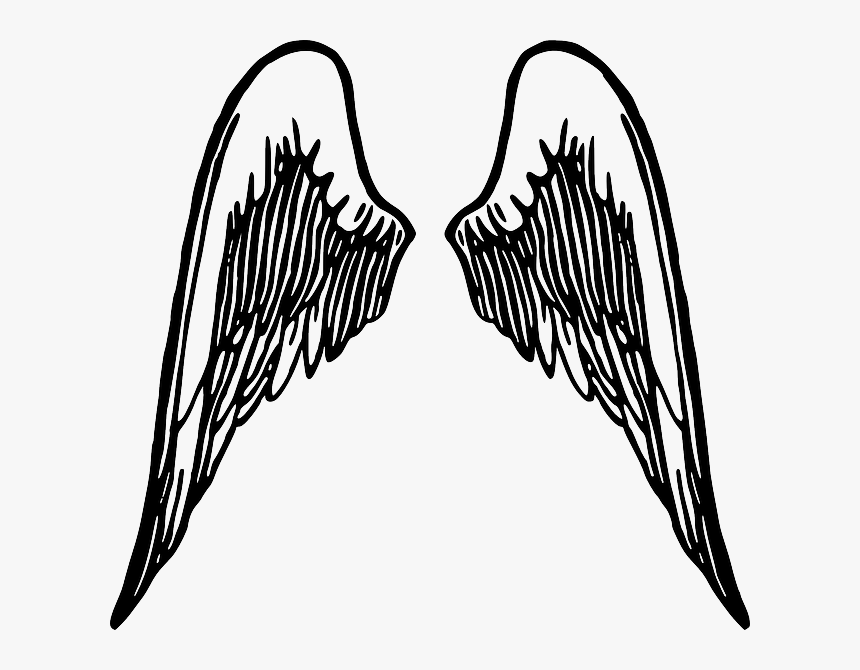 Bat, Black, Back, Music, Tribal, Note, Simple - Angel Wings Drawing No Background, HD Png Download