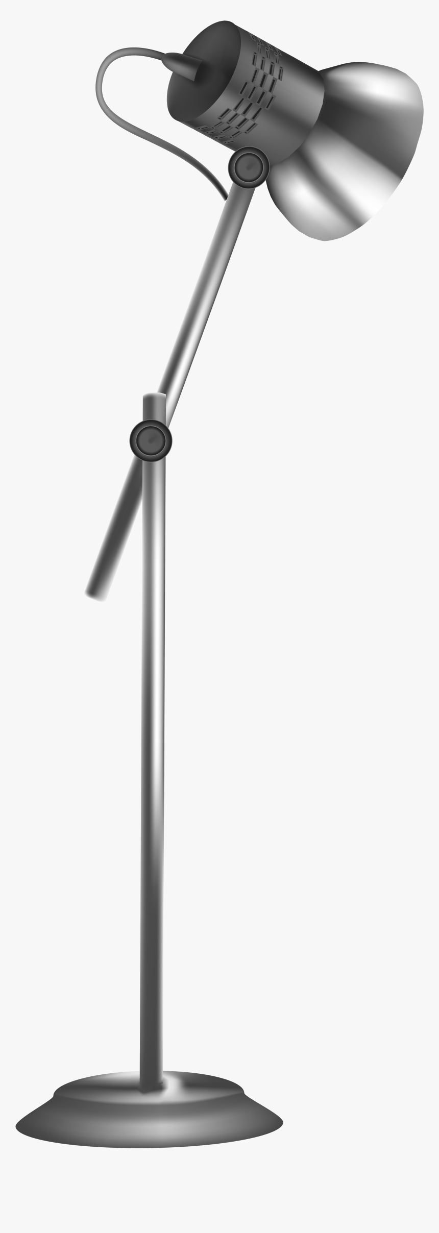 Silver Floor Lamp Png Clip Art - Wind Turbine, Transparent Png