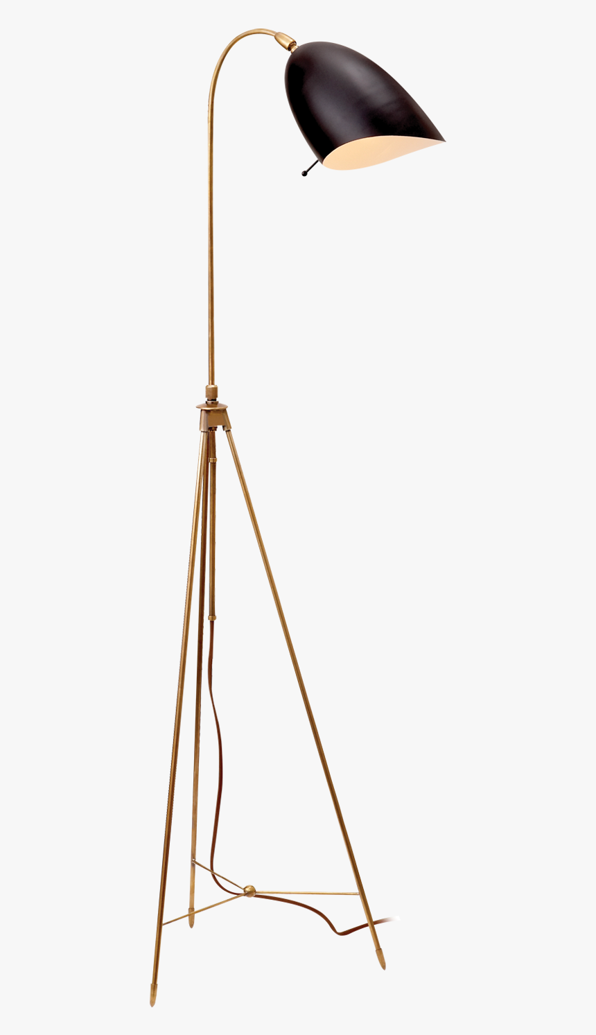 Sommerard Floor Lamp In Hand Rubbed Antique Brass With - Lamp, HD Png Download