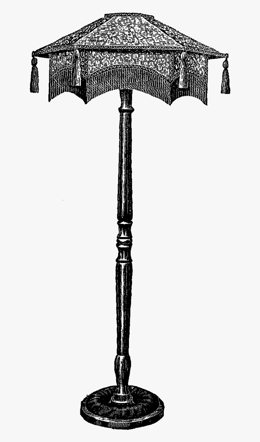 Floor Lamp Vintage Household Image - Lamp, HD Png Download