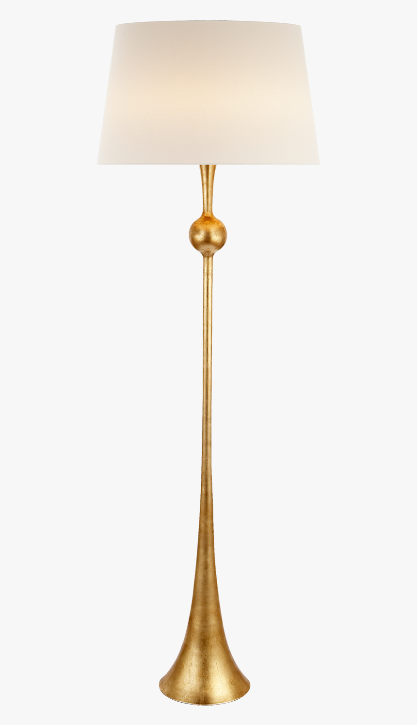 Dover Floor Lamp In Gild With Linen Shade 
 Title Dover - Dover Floor Lamp, HD Png Download