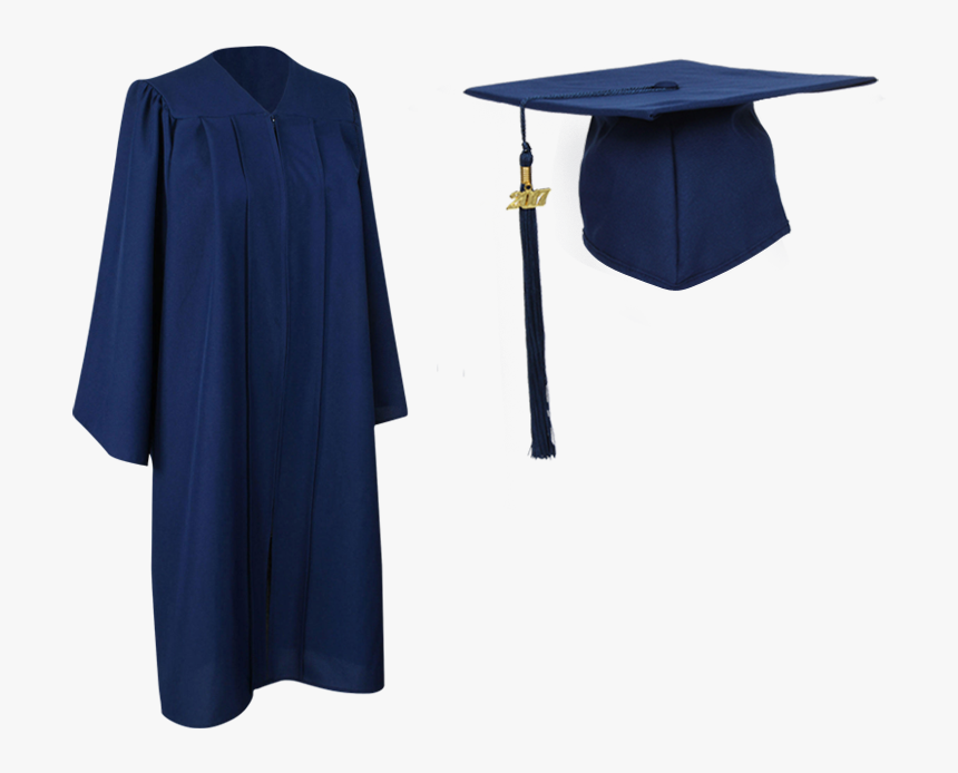 Dark Graduation Cap And Gowns - Academic Dress, HD Png Download