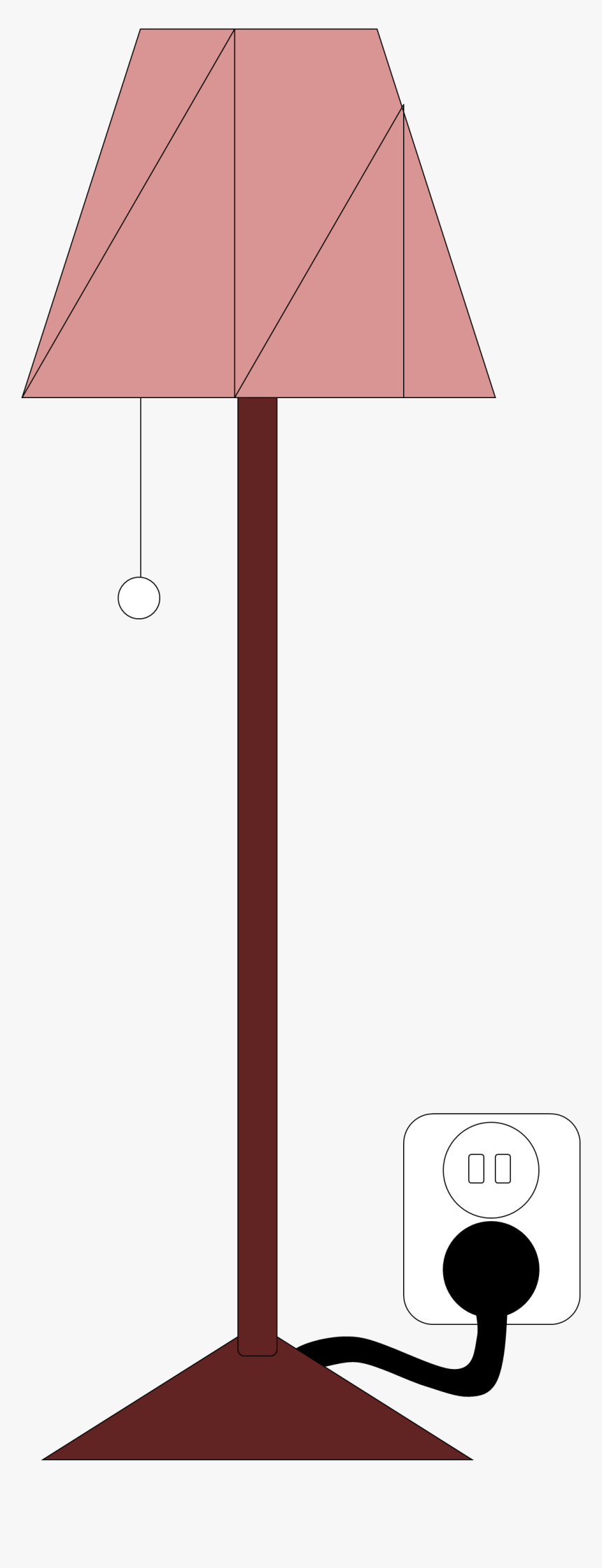 Bedside Panda Free Images - Standing Lamp Clipart Png, Transparent Png