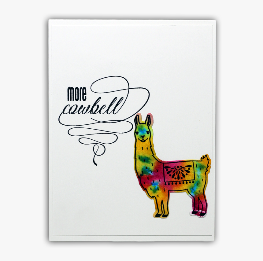 Tie Dyed Llamas By Understand Blue - Cartoon, HD Png Download