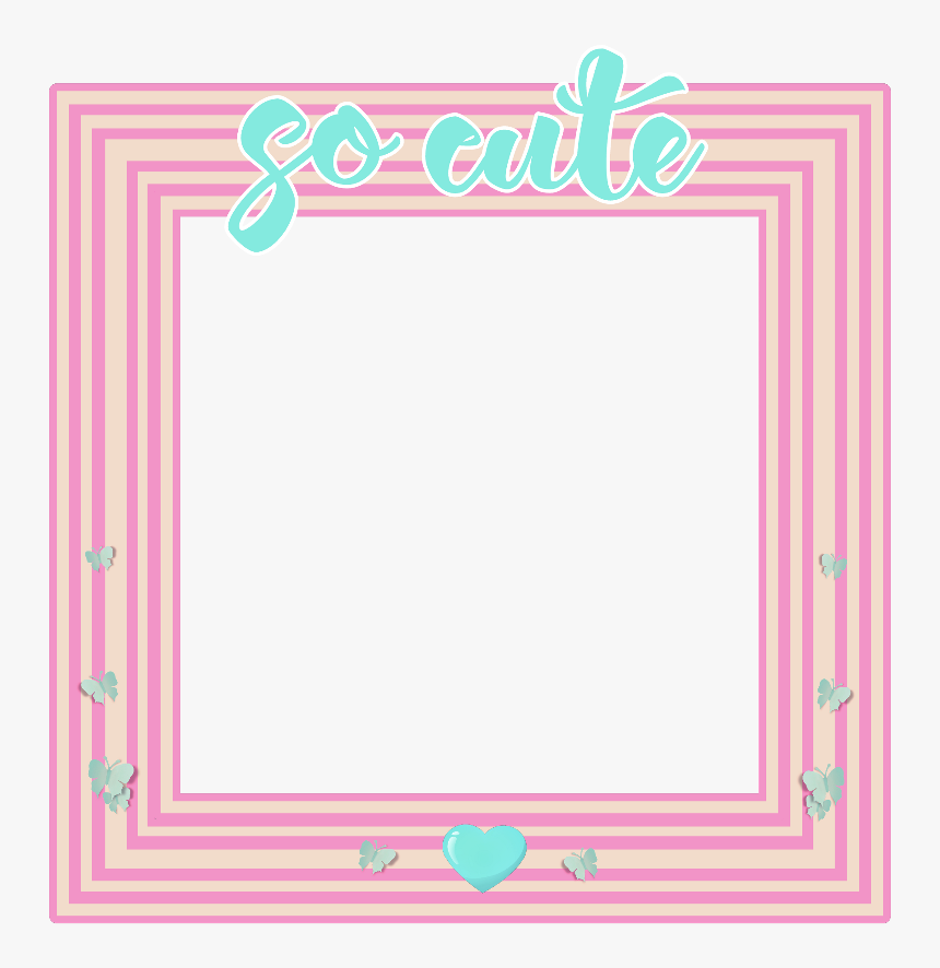 Freetoedit Cute Frame Stripes Striped Pink White Blue - Cornershop Sleep On The Left Side Single, HD Png Download