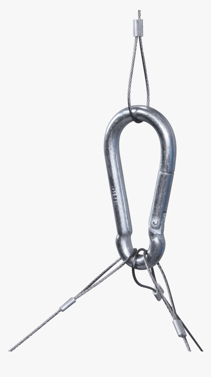 Once The Steel Rope Is Mounted To The Frame, Attach - Chain, HD Png Download