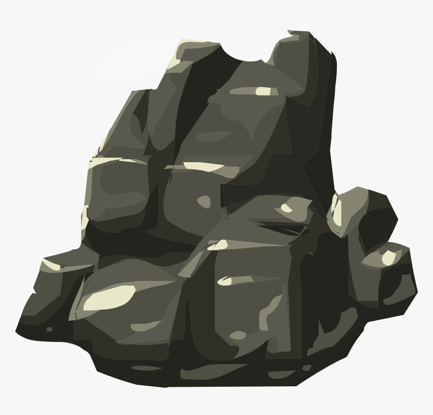 Misc Metal Rock Clip Arts - Black Stone Vector Png, Transparent Png