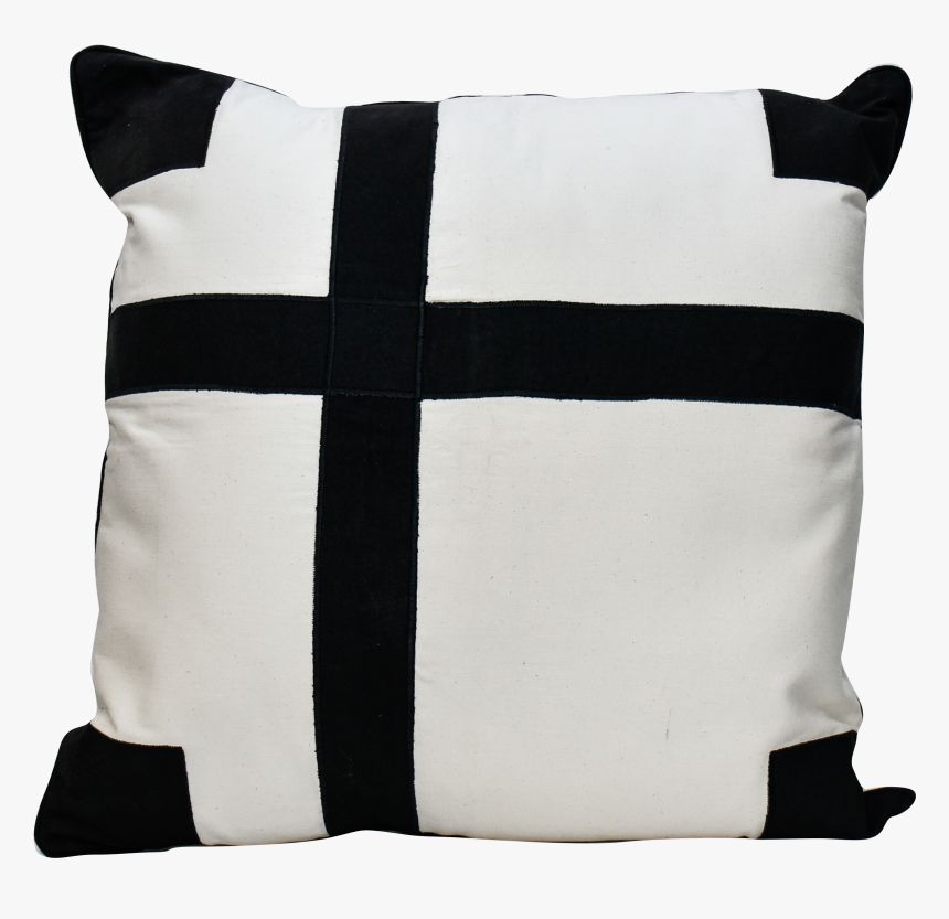 Patch Black And White Pillow Cover, HD Png Download