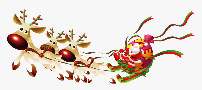 Santa Sleigh Png - A4 Santa Letter Template, Transparent Png