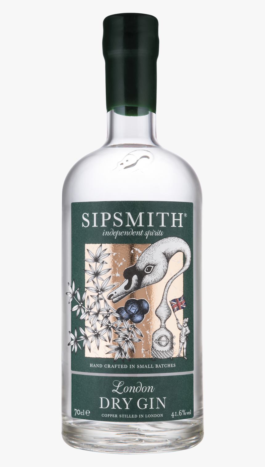 Sipsmith London Dry Gin Glass Bottle 750, HD Png Download