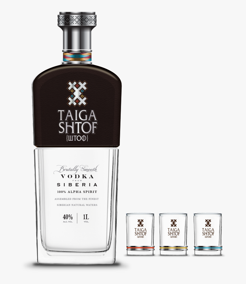 Taiga Shtof Russian Vodka, HD Png Download