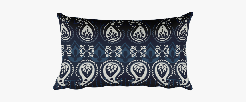 Blue Rectangular Pillow - Cushion, HD Png Download