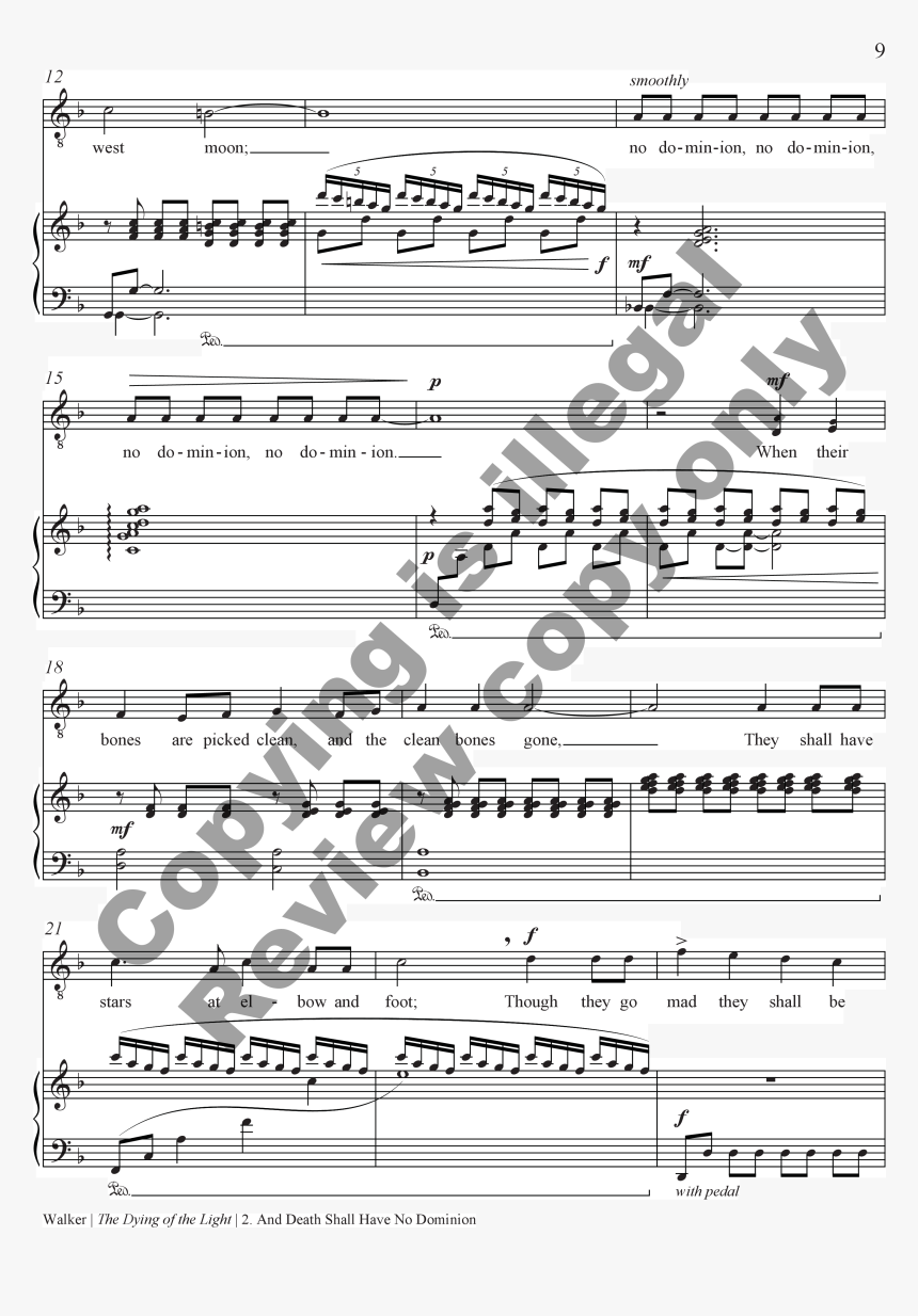 The Dying Of The Light Thumbnail - Sheet Music, HD Png Download