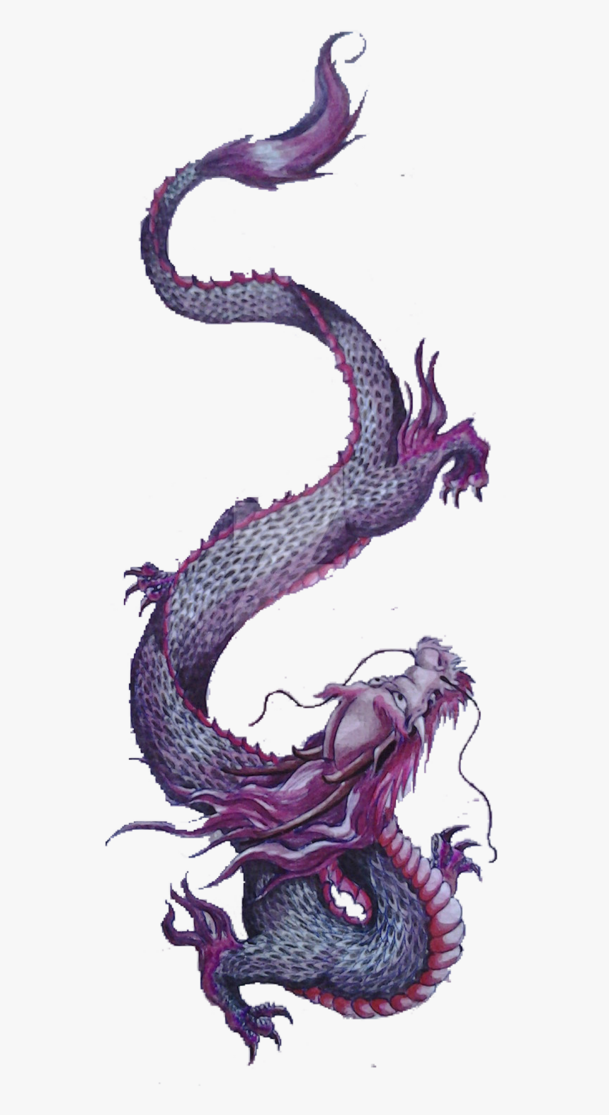 #dragon #japan #japanese #purple #freetoedit #freetoedit, HD Png Download