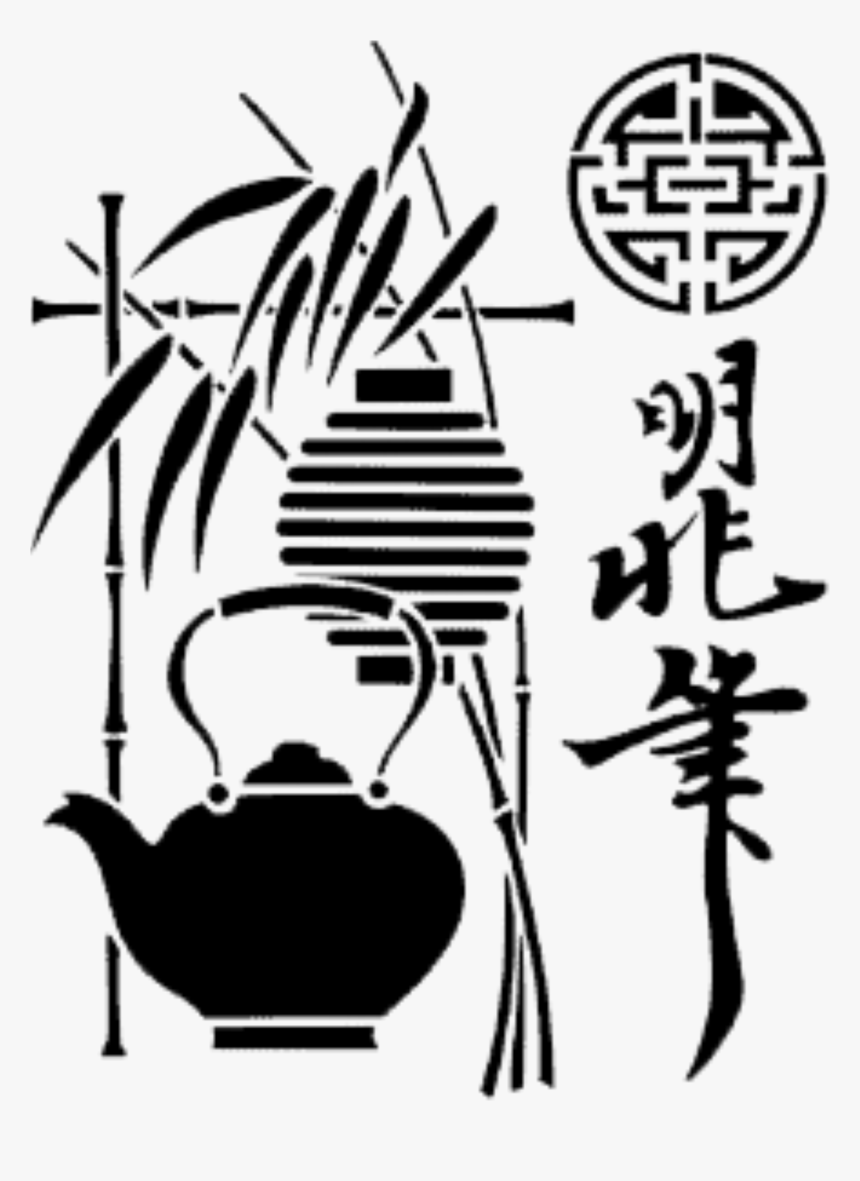Drawing Chinese Japanese - Stencils For Wall Japan, HD Png Download