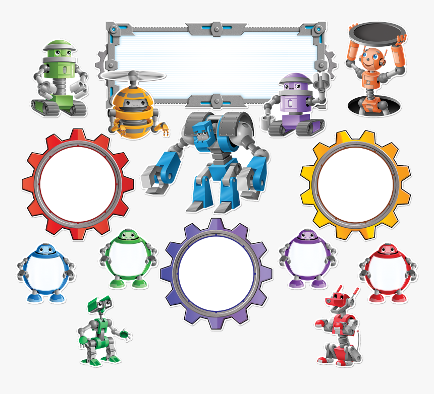 Bulletin Board Display Robots, HD Png Download