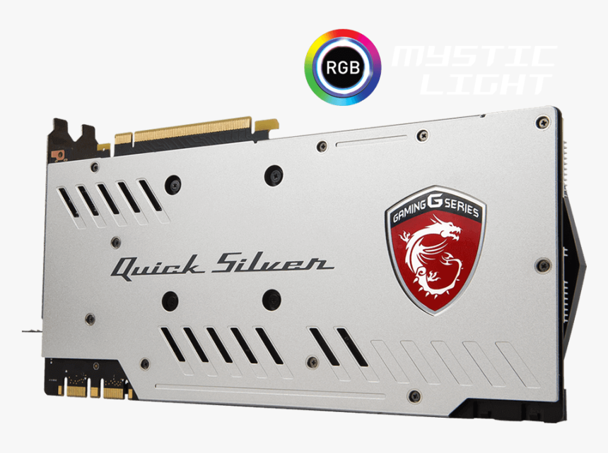 Geforce Gtx 1070 Quicksilver Oc 8gb , Png Download - Msi Quick Silver 1080ti, Transparent Png