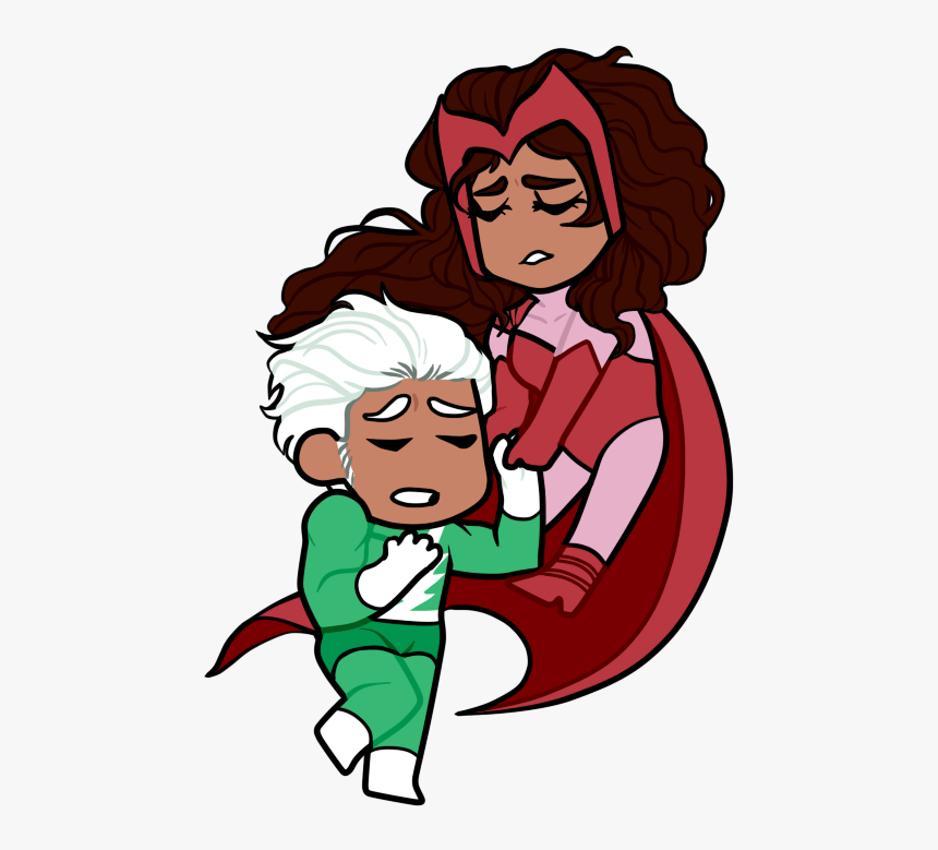 Quicksilver Pietro Scarlet Witch Chibi Anime Png Quicksilver - Scarlet Witch Quicksilver Cute, Transparent Png