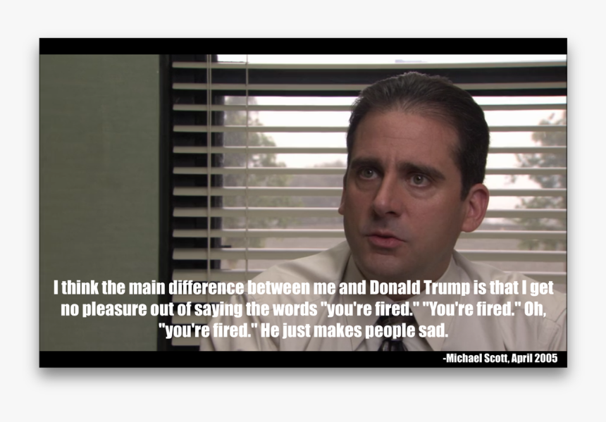 But It Makes People Sad - Michael Scott Donald Trump Makes People Sad, HD Png Download