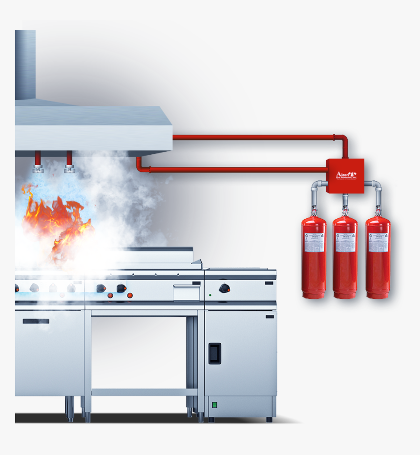 Kitchen Fire System Hd, HD Png Download