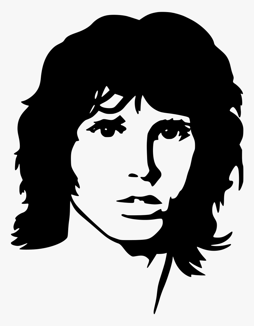 Jim Morrison Black And White, HD Png Download