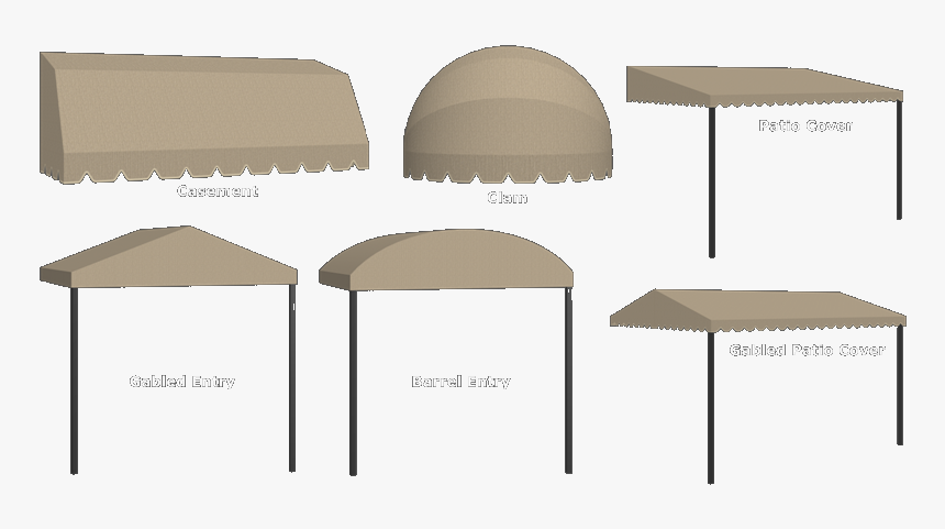 Awning Styles - Awning Printable, HD Png Download