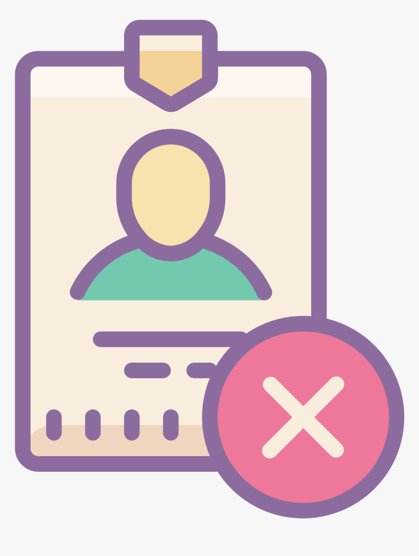 This Looks Like A Clipboard With A Person S Face On - Not Verified Icon, HD Png Download