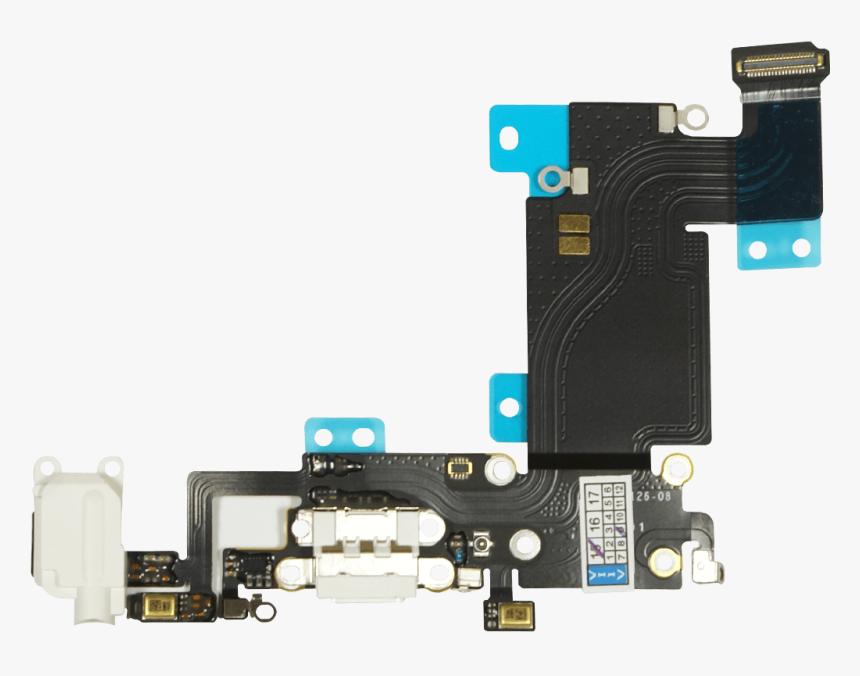 Iphone 6s Plus Audio Dock Connector Flex White - Iphone 6s Mic Replacement, HD Png Download