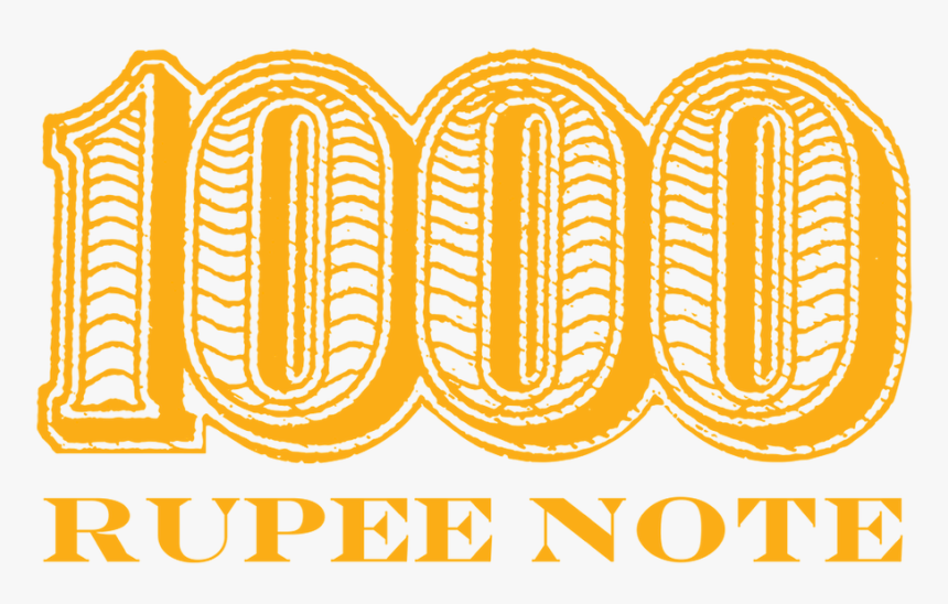 1000 Rupee Note - Illustration, HD Png Download