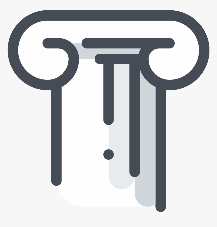 Greek Pillar Capital Icon - Pillar Greece Png Icon, Transparent Png