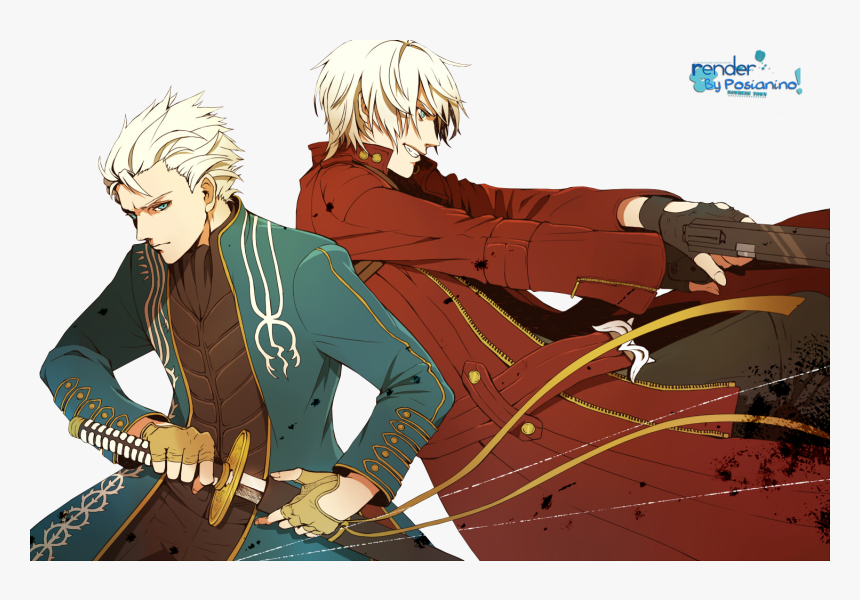 Vergil Dante Fan Art, HD Png Download