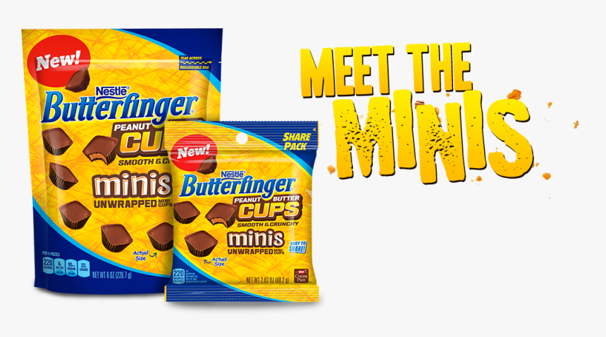 Butterfinger Peanut Butter Cups - Butterfinger Candy Bar, HD Png Download