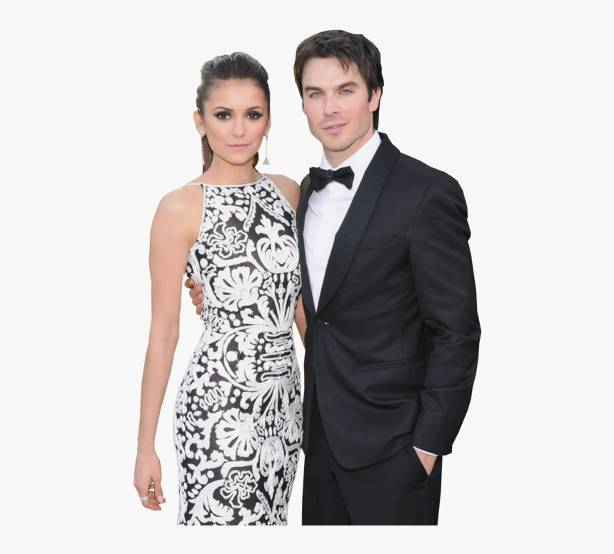 Fotos Em Png Damon Salvatore E Elena - Ian Somerhalder And Nina Dobrev 2013, Transparent Png