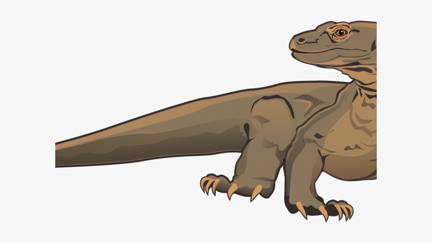 Bearded Dragon Clipart Silhouette - Komodo Dragon Clipart, HD Png Download