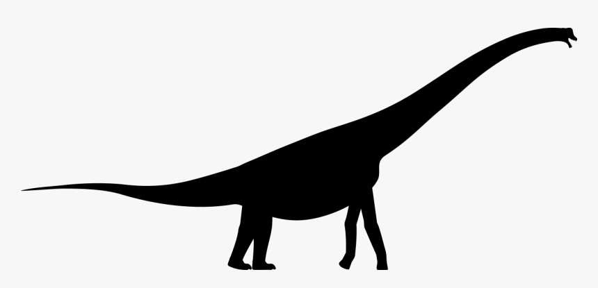 Brachiosaurus Silhouette, HD Png Download